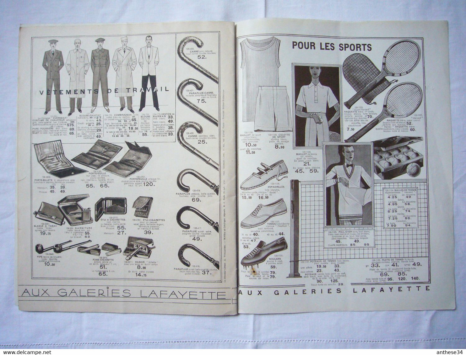 Catalogue Pub 1930 L'élégance Masculine Galeries Lafayette Vêtements Pour Hommes 24 Pages - Reclame