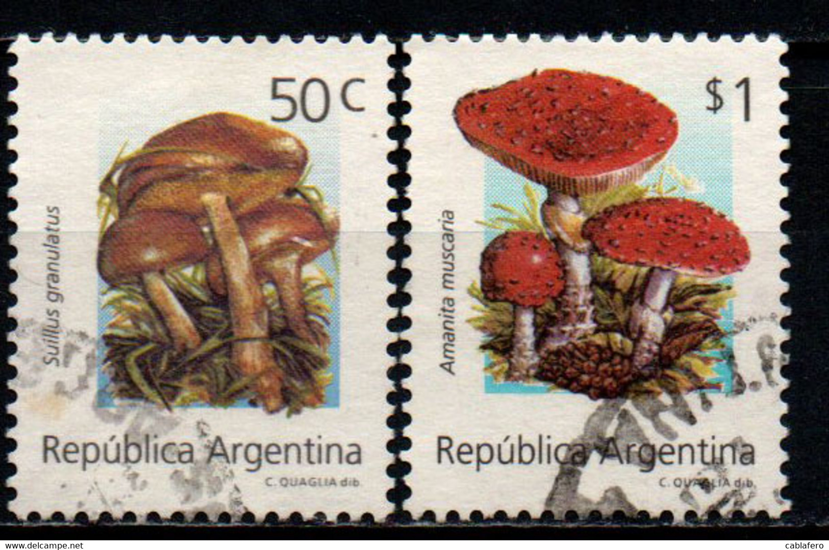 ARGENTINA - 1992 - Mushrooms - USATI - Used Stamps