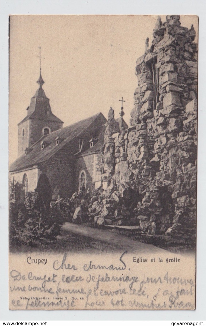 CRUPEY  EGLISE ET LA GROTTE - Assesse