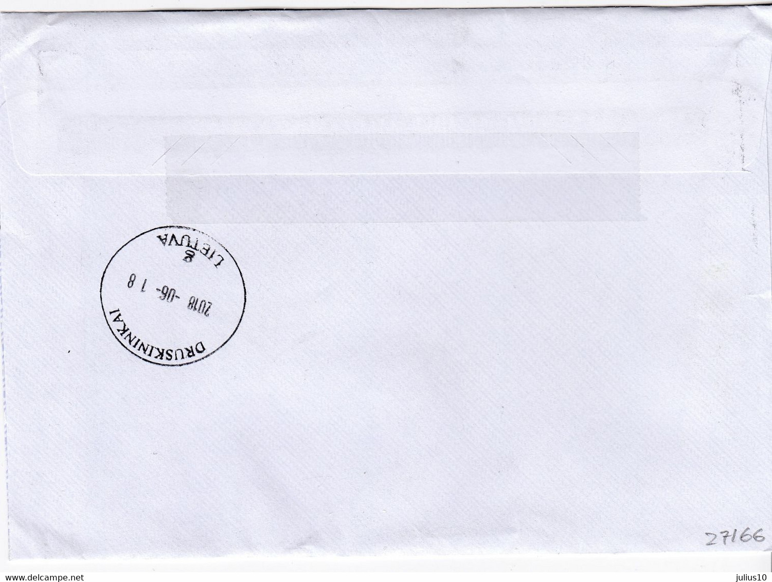 BULGARIA 2018 Registered Cover Sent To Lithuania Druskininkai #27166 - Briefe U. Dokumente