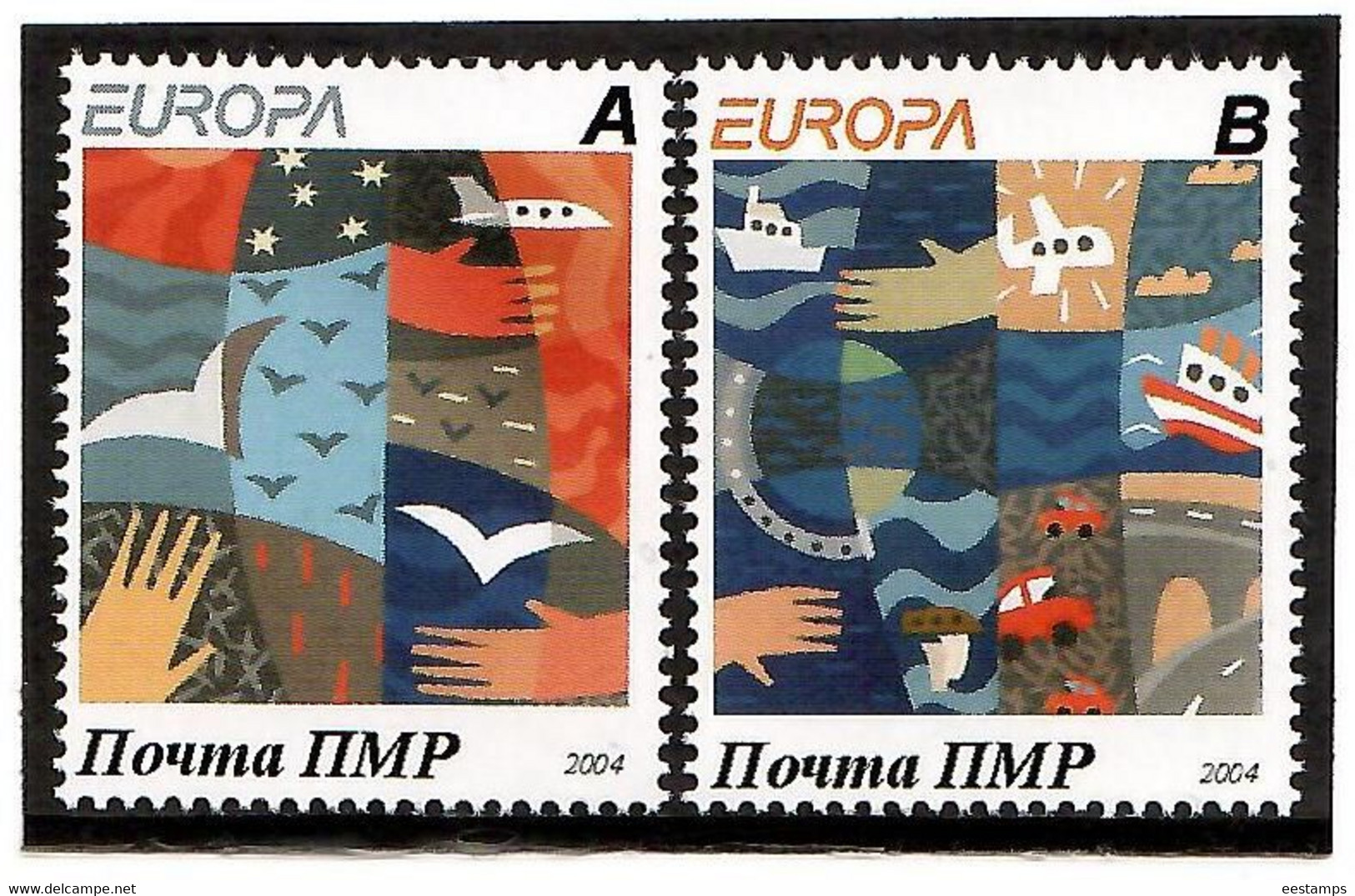 Moldova / PMR Transnistria . EUROPA 2004. Holiday.2v:A,B - Moldawien (Moldau)