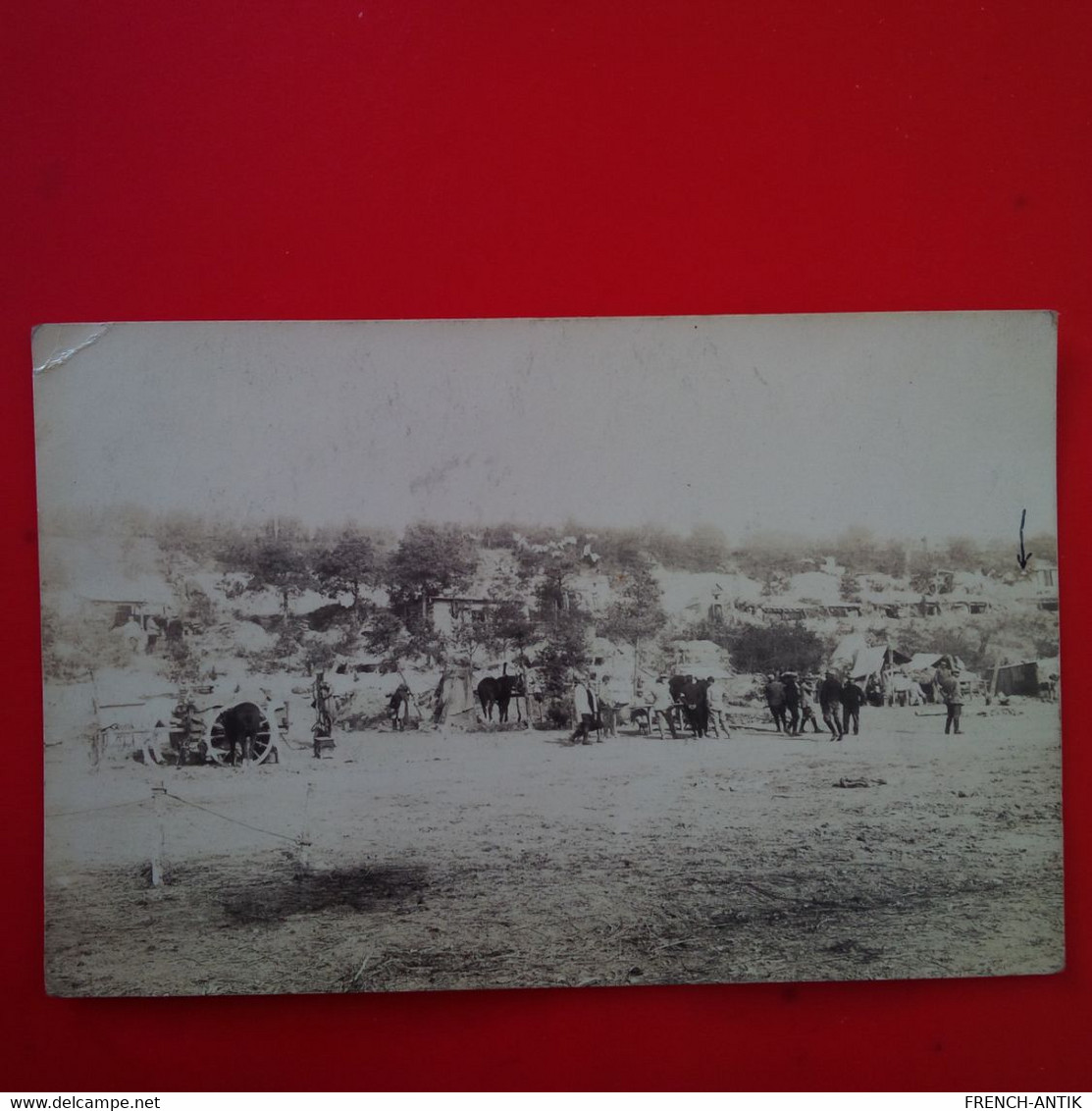 CARTE PHOTO MILITARIA MACEDOINE ? CACHET 3 EME REGIMENT D ARTILLERIE ENVOI COMTESSE DAUGER BERNAY - Macédoine Du Nord