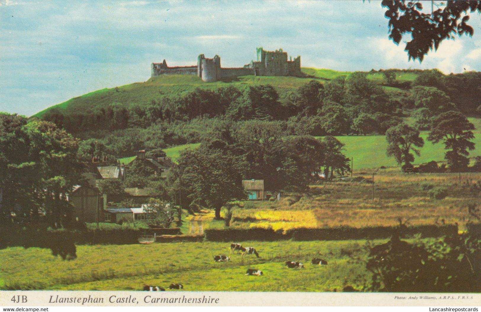 Postcard Llanstephan Castle Carmarthenshire My Ref B14342 - Carmarthenshire