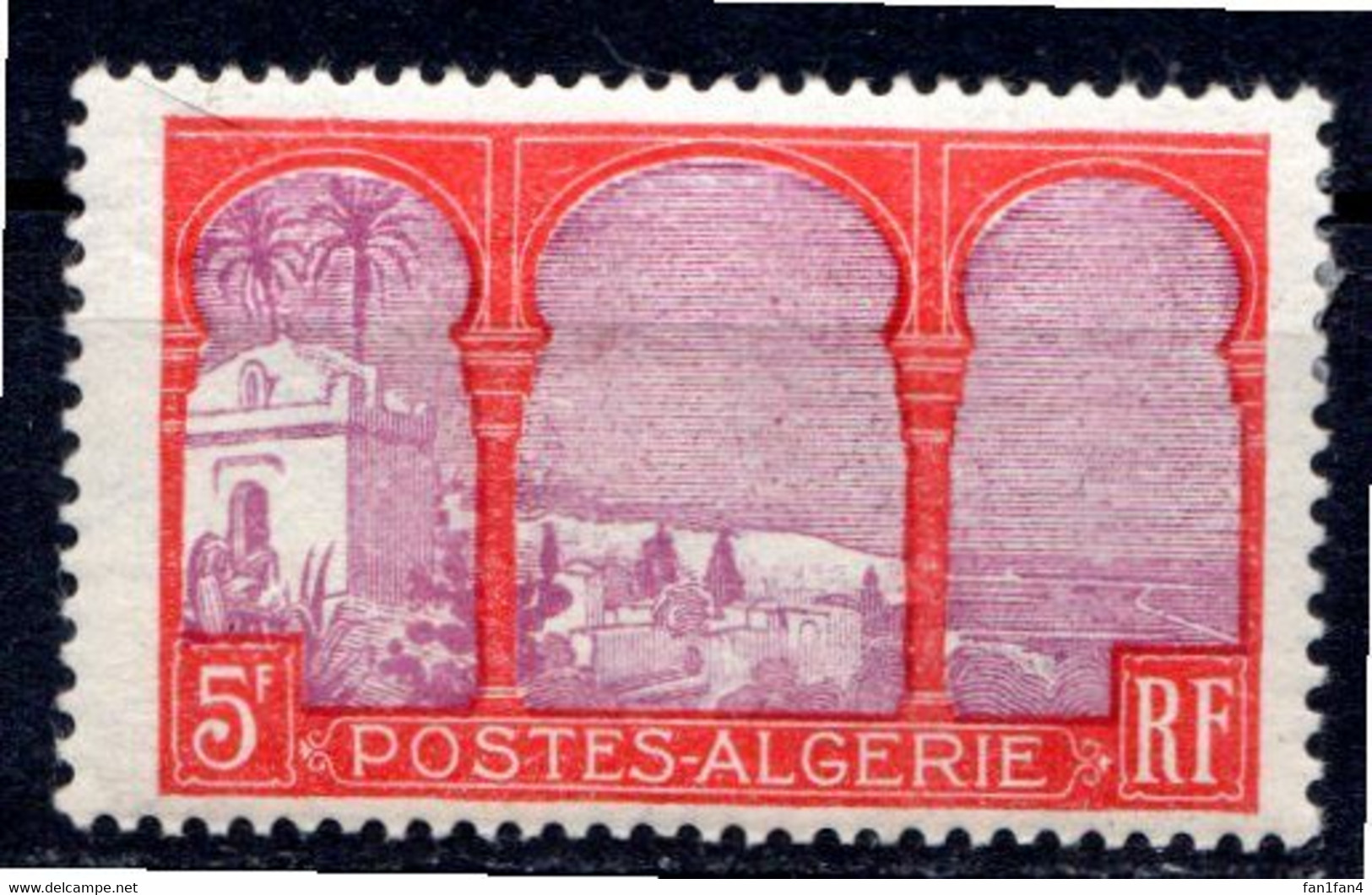 ALGERIE - (Département Français) - 1926 - N° 56 - 5 F. Rouge Et Violet -  (Vue Prise De Mustapha Supérieure) - Other & Unclassified