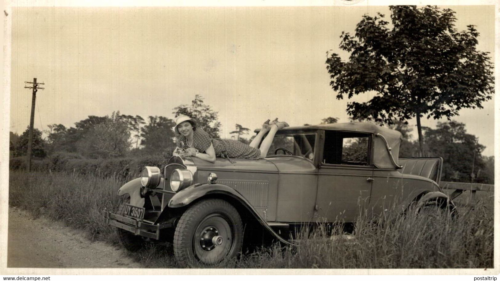 PACKARD UY 3507 WORCESTER CC 1928   14*8.5CM  CAR COCHES Bryan Goodman Collection - Automobile