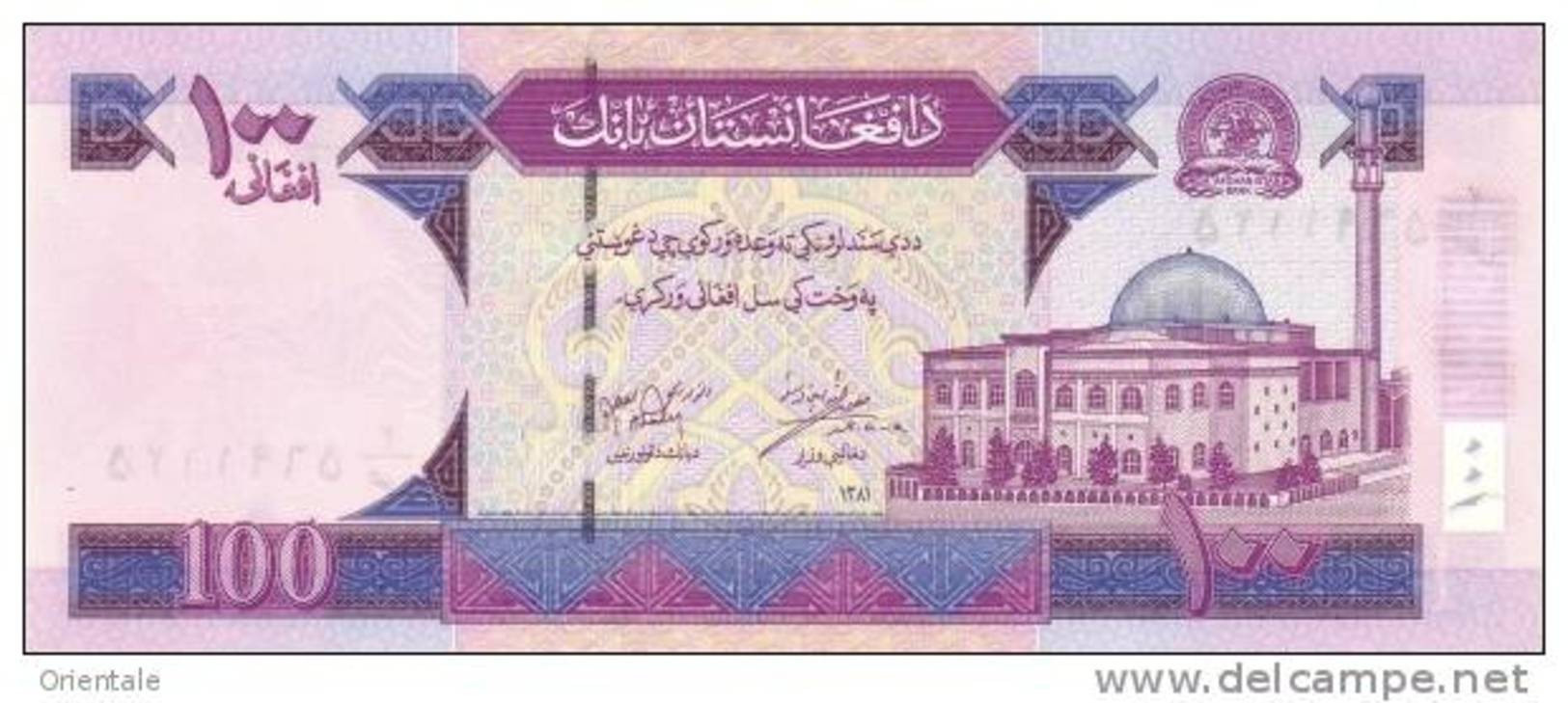AFGHANISTAN P. 70a 100 A 2002 UNC - Afghanistan