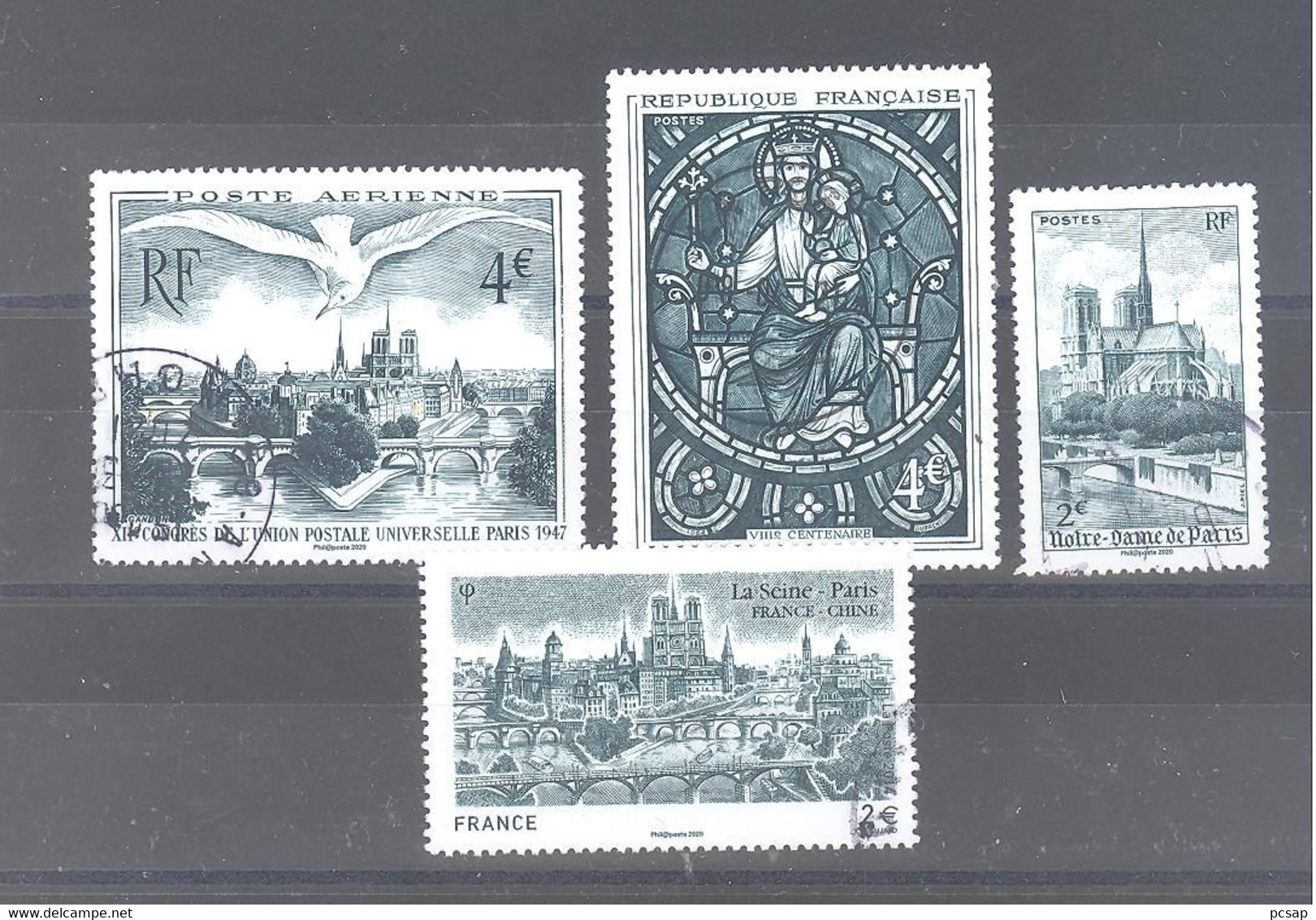 France Oblitérés : N°5440 à 5443 (les 4 Timbres Issus Du Bloc "Notre Dame De Paris") (RARE) (cachet Rond) - Used Stamps