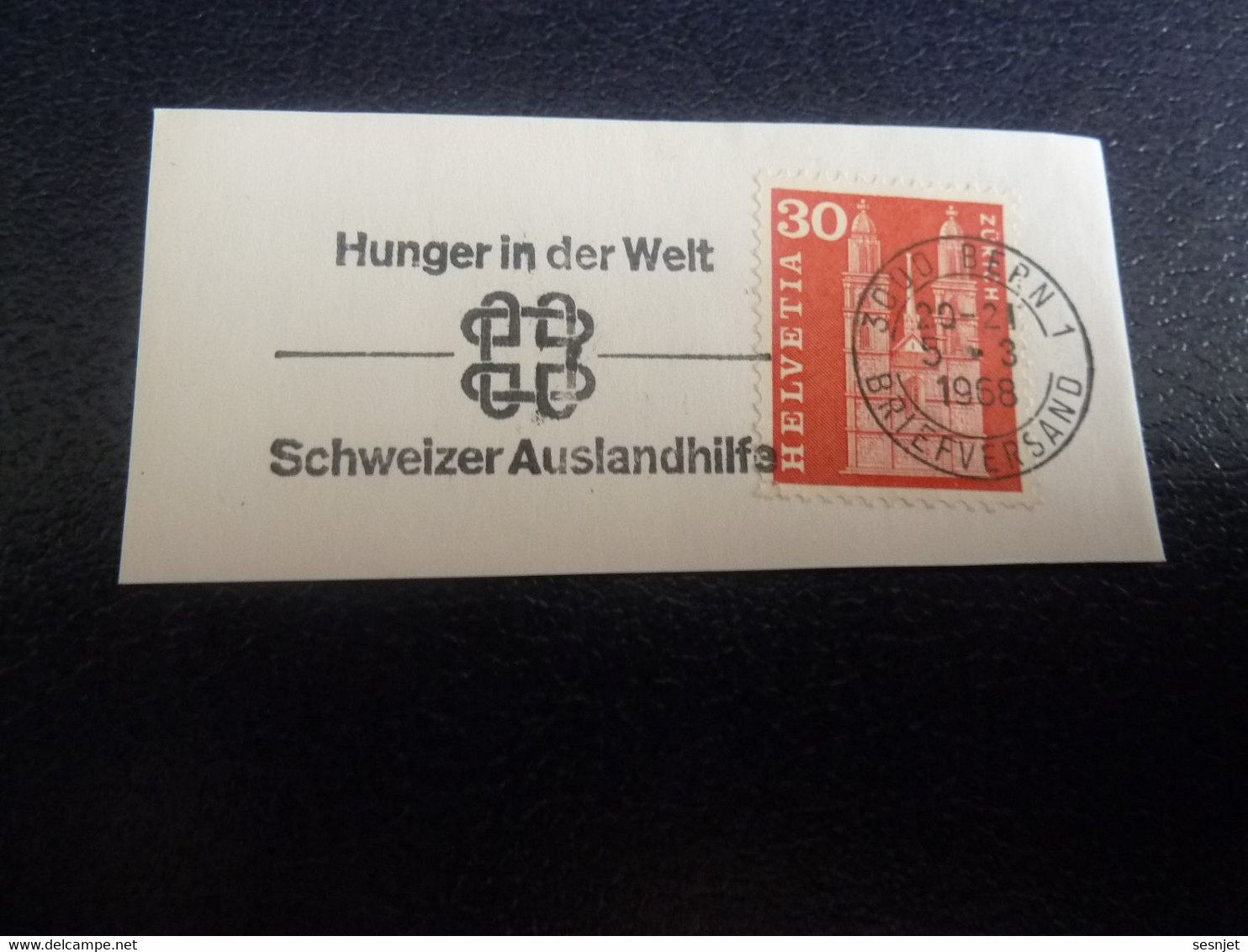 Bern - Briefversand - Hunger In Der Welt - Flamme Philatélique - Année 1968 - - Usati