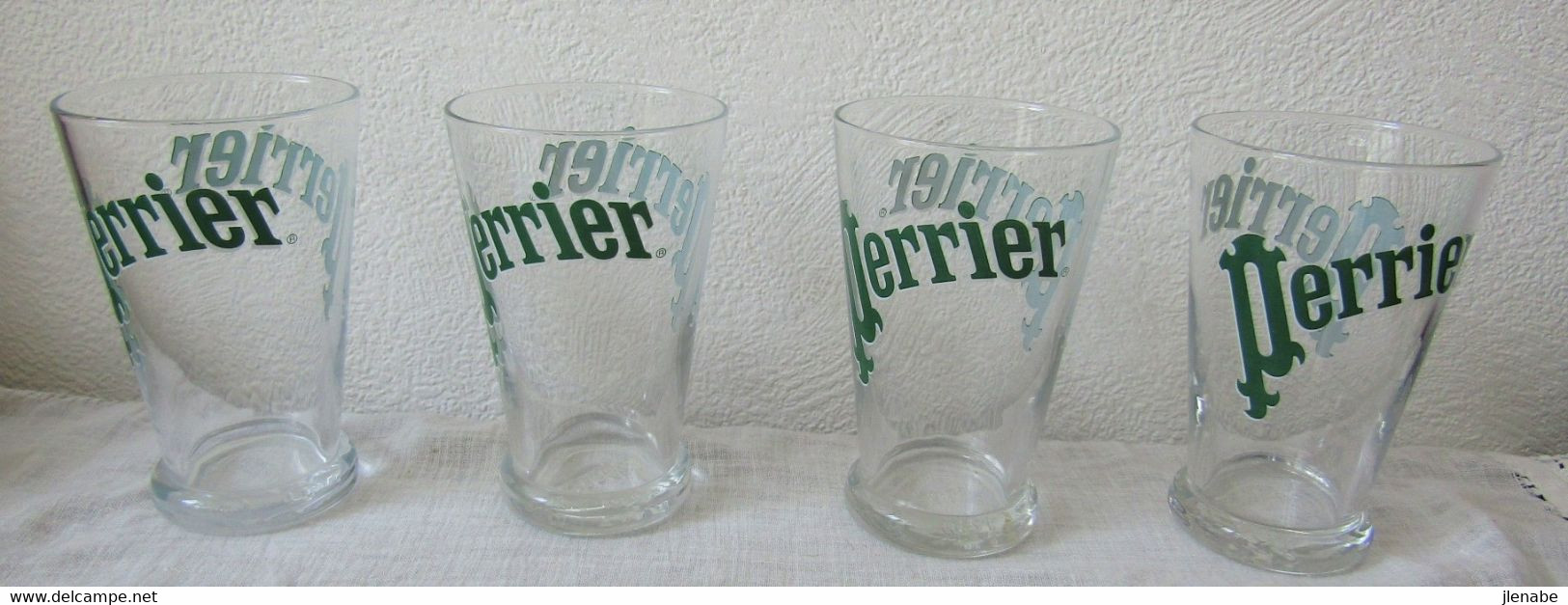 4 Verres PERRIER - Perrier