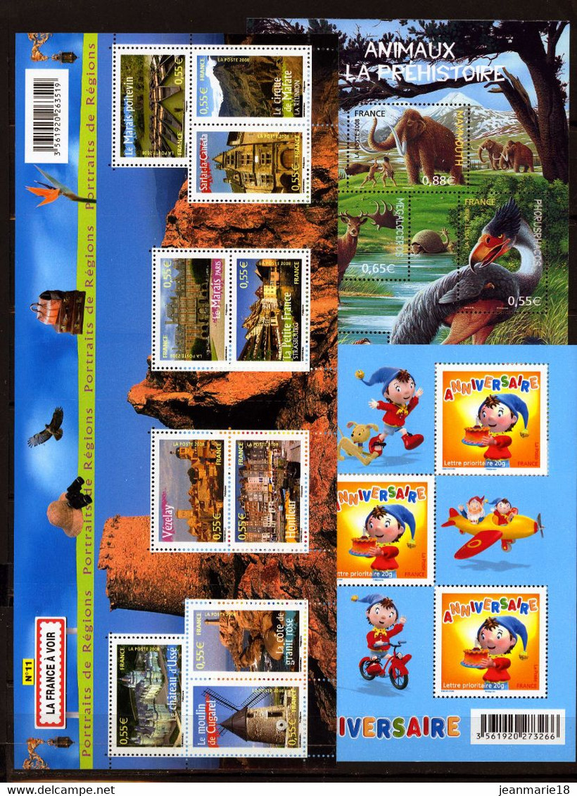 TIMBRES DE FRANCE NEUF ANNEE 2008 QUASI COMPLET AVEC BLOCS - 2000-2009