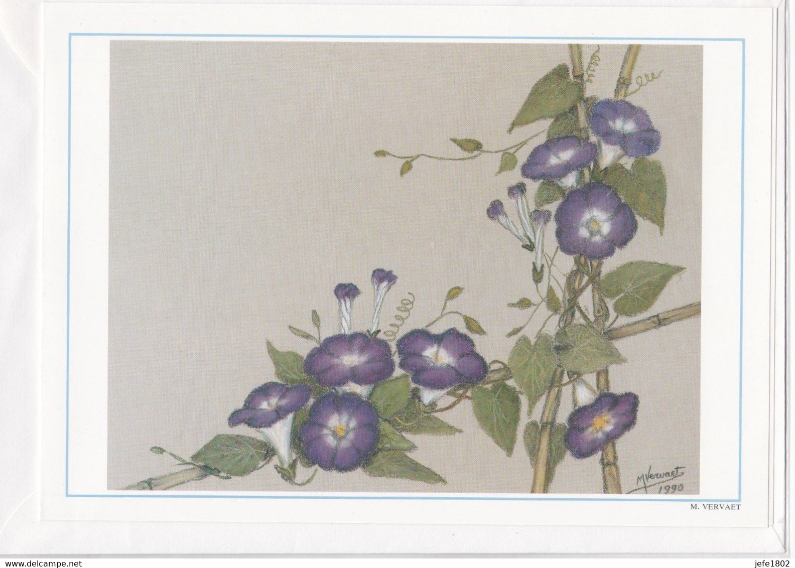 Postogram 053 / 92 - Lila - M. Vervaet - Flowers - Postogram