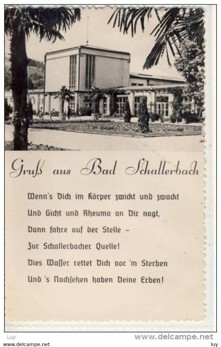 BAD SCHALLERBACH - Wenn's Dich Im Körper Zwickt Und Zwackt .......  1957 - Bad Schallerbach