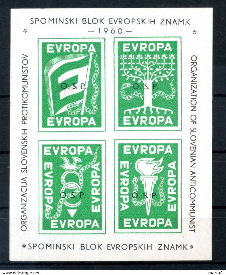 Europa 1960 BF ** OSP Organization Of Slovenian Anticommunist / 200€ Maury - 1960