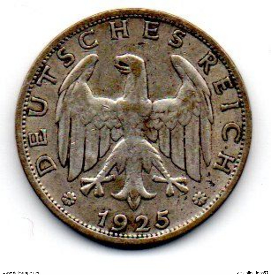 Allemagne -  1 Mark 1925 A TTB - 1 Mark & 1 Reichsmark