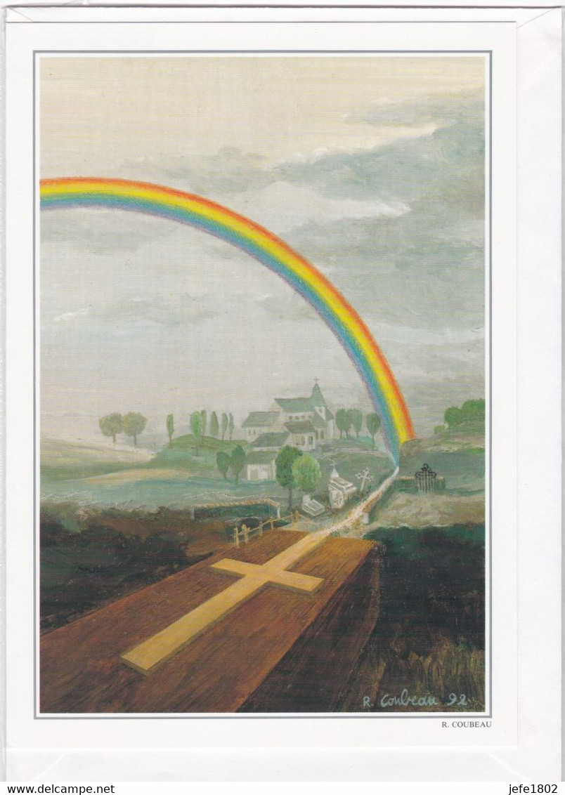 Postogram 063 / 92 - Hoop - R. Coubeau - Regenboog - Rainbow - In Memoriam - Postogram