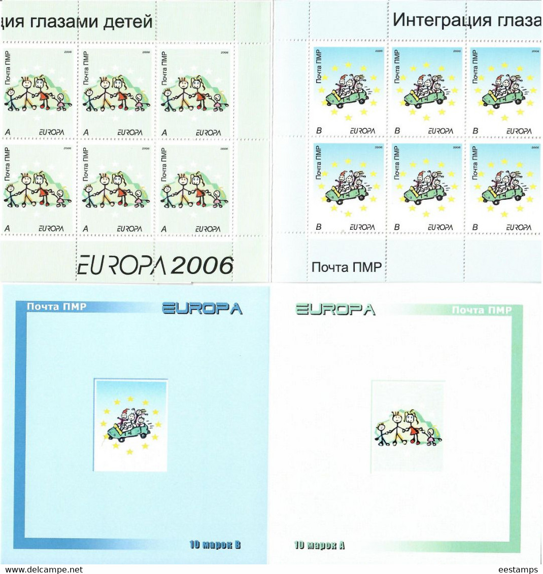Moldova / PMR Transnistria . EUROPA 2006. Integration. Booklet. - Moldawien (Moldau)