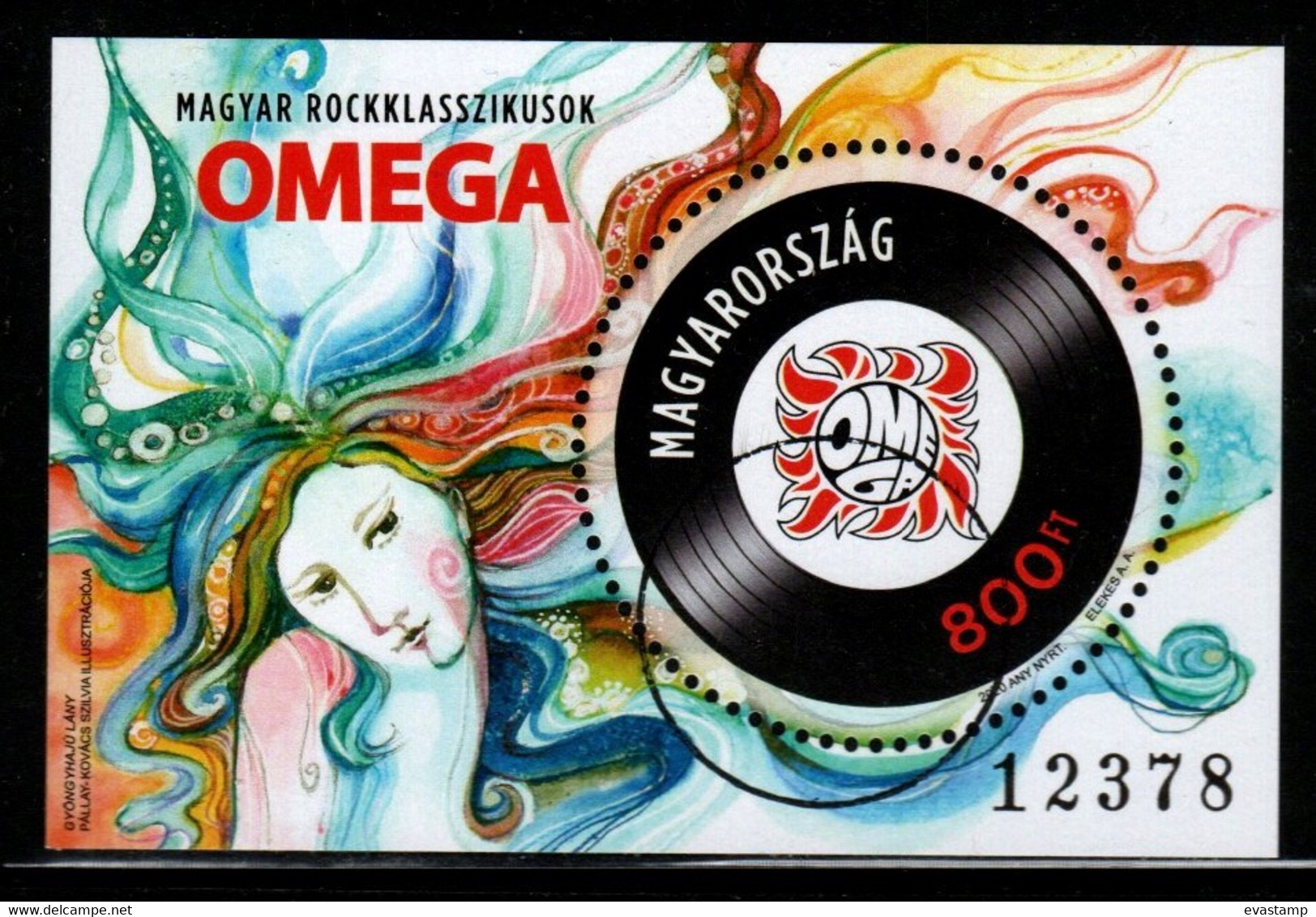 HUNGARY - 2020. SPECIMEN S/S - Hungarian Rock Classics / Omega-Pearls In Her Hair Standard Version - Prove E Ristampe