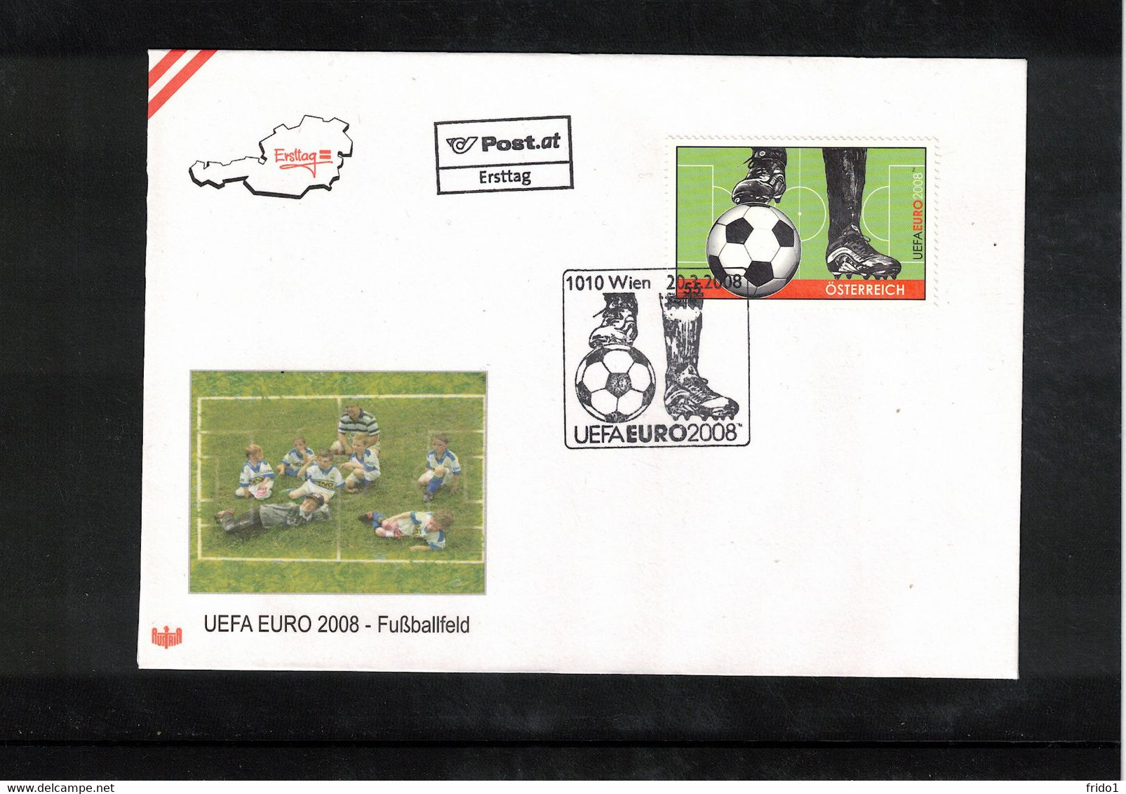 Austria / Oesterreich 2008 European Football Championship Austria+Switzerland - Football Field FDC - Eurocopa (UEFA)