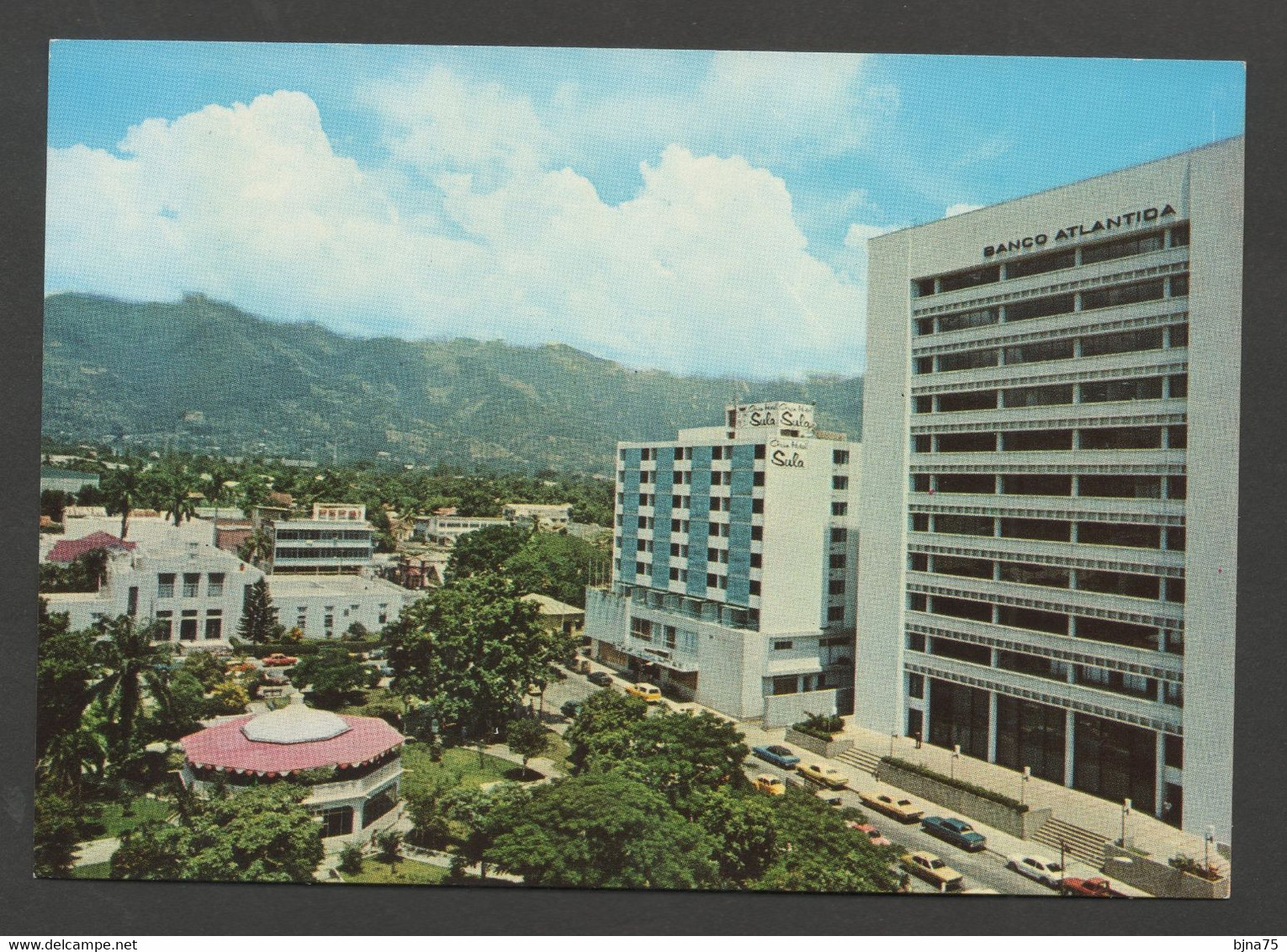 HONDURAS San Pedro Sula Banco Atlantico Y Gran Hotel Sula / Avant 1986 / Non Voyagée - Honduras