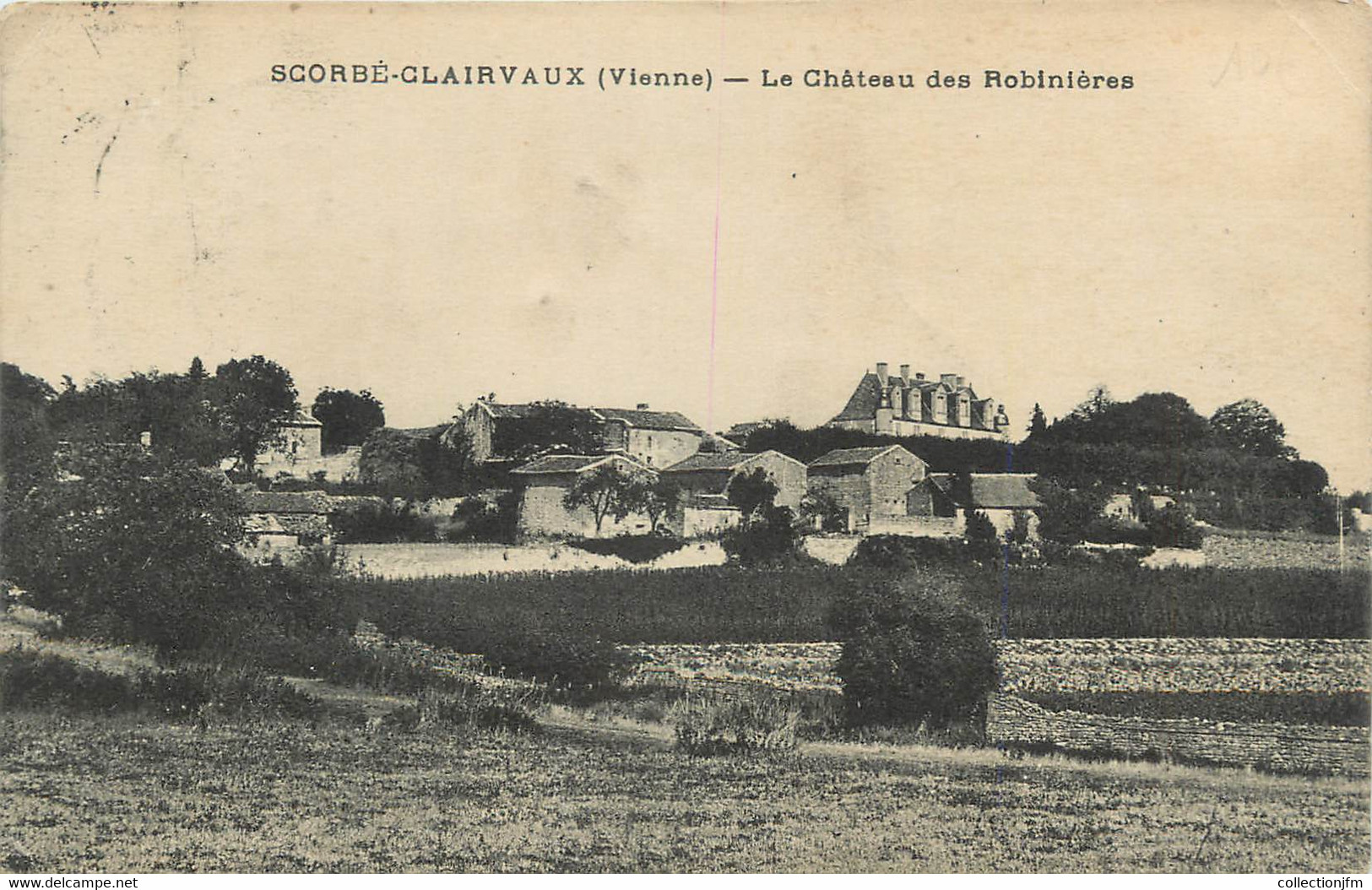 CPA FRANCE 86 "Scorbé Clairvaux, Le Château Des Robinières". - Scorbe Clairvaux