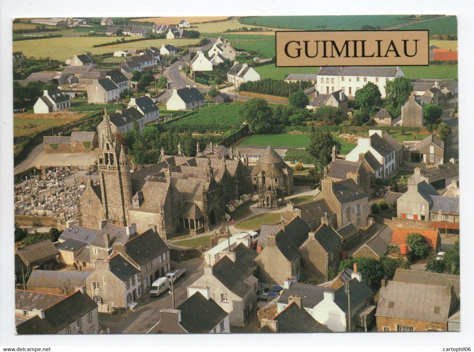 - CPM GUIMILIAU (29) - Vue Générale Aérienne 1993 - Editions JOS 8792 - - Guimiliau