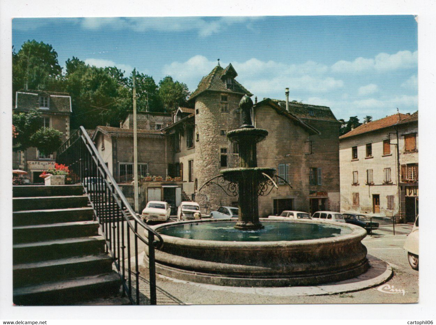 - CPM SAINT-CHEF (38) - La Fontaine Et La Place - Photo CIM 0184 - - Saint-Chef