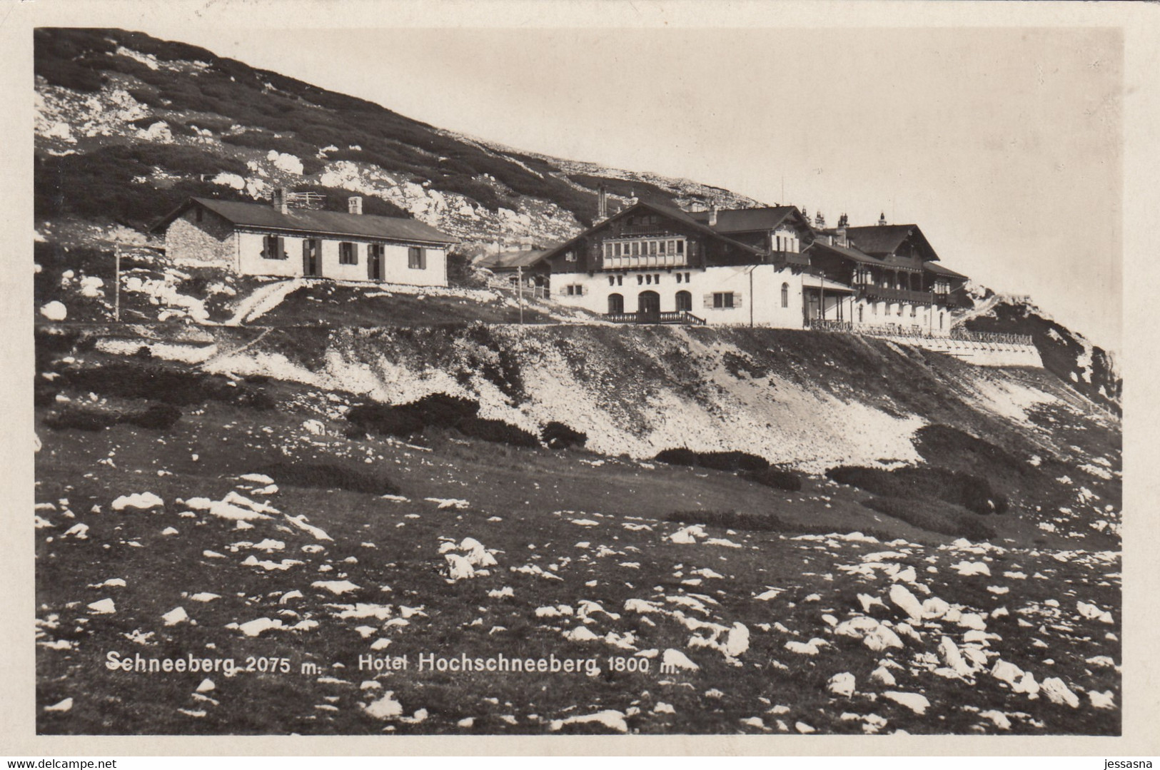 AK - NÖ - Das Alte Hotel Hochschneeberg - 1930 - Schneeberggebiet