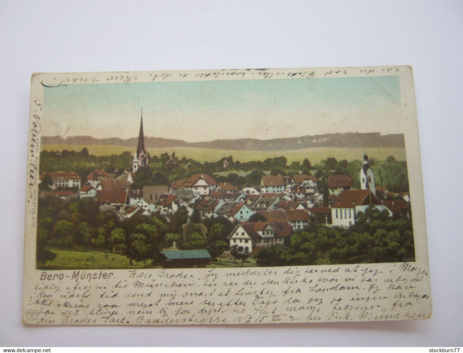 BEROMÜNSTER   , Schöne Karte    ,                         (  2 Abbildungen ) - Beromünster