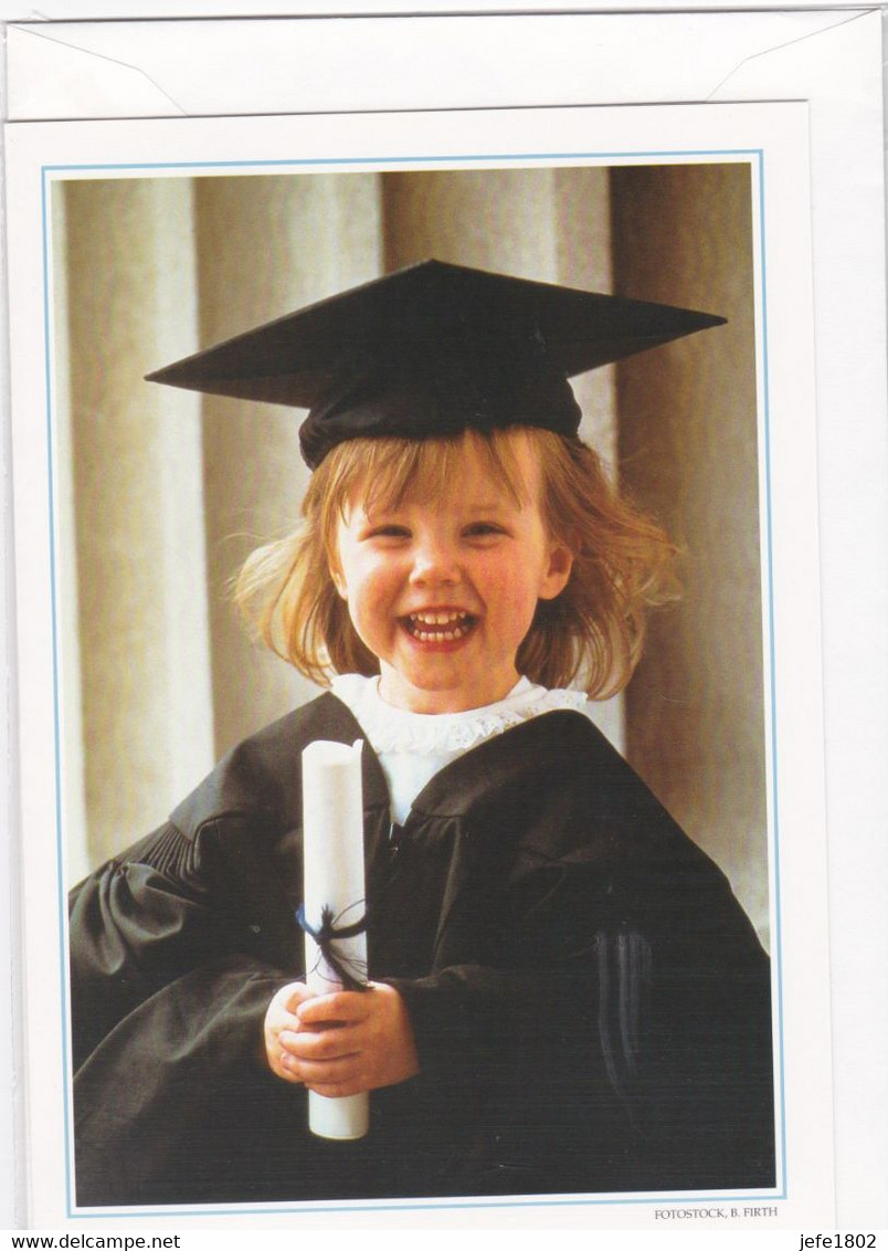 Postogram 097 / 96 - Meisje Met Diploma - B. Firth - Fotostock - Girl Graduated - Postogram