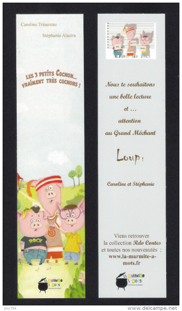 Marque Page.    Editions La Marmite à Mots Jeunesse.   Bookmark - Bookmarks