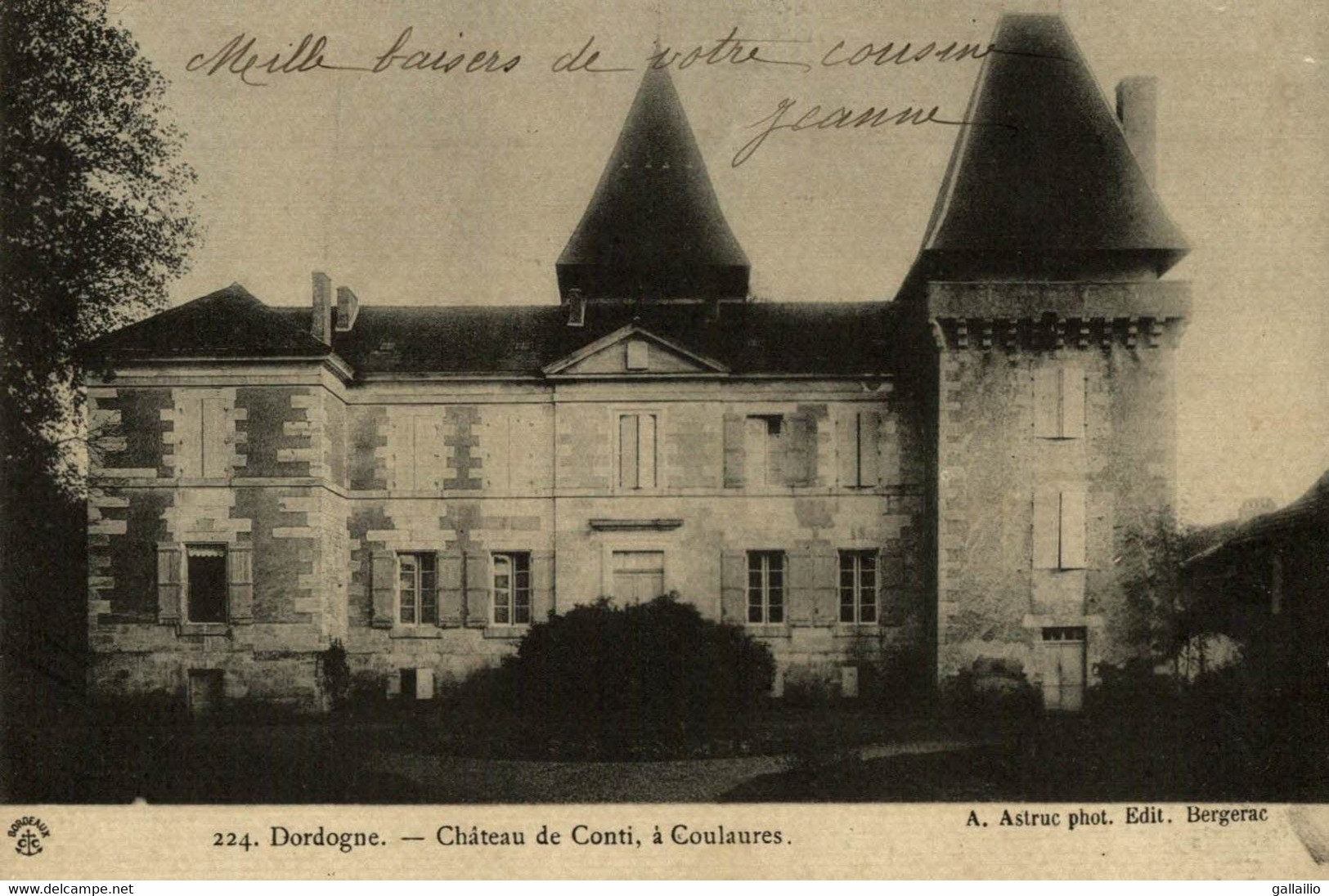 CHATEAU DE CONTI A COULAURES - Altri & Non Classificati