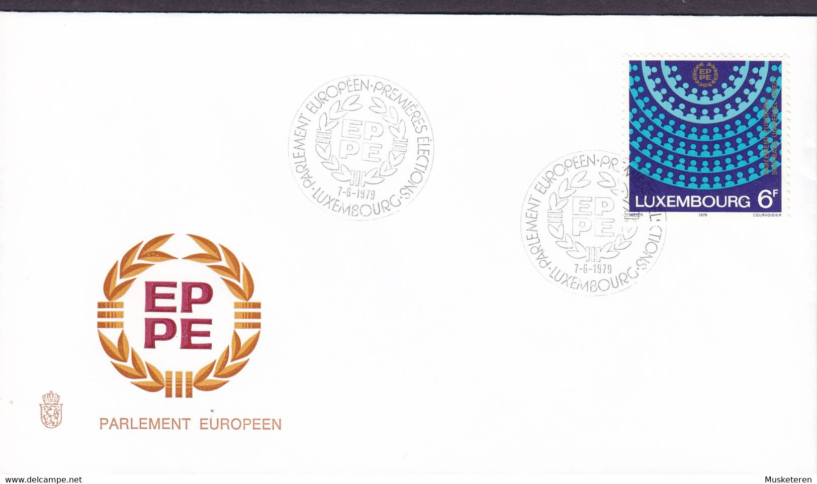 Luxembourg Premier Jour Lettre FDC Cover 1979 Parlement Europeen Europäischen Parlament European Parliament - FDC