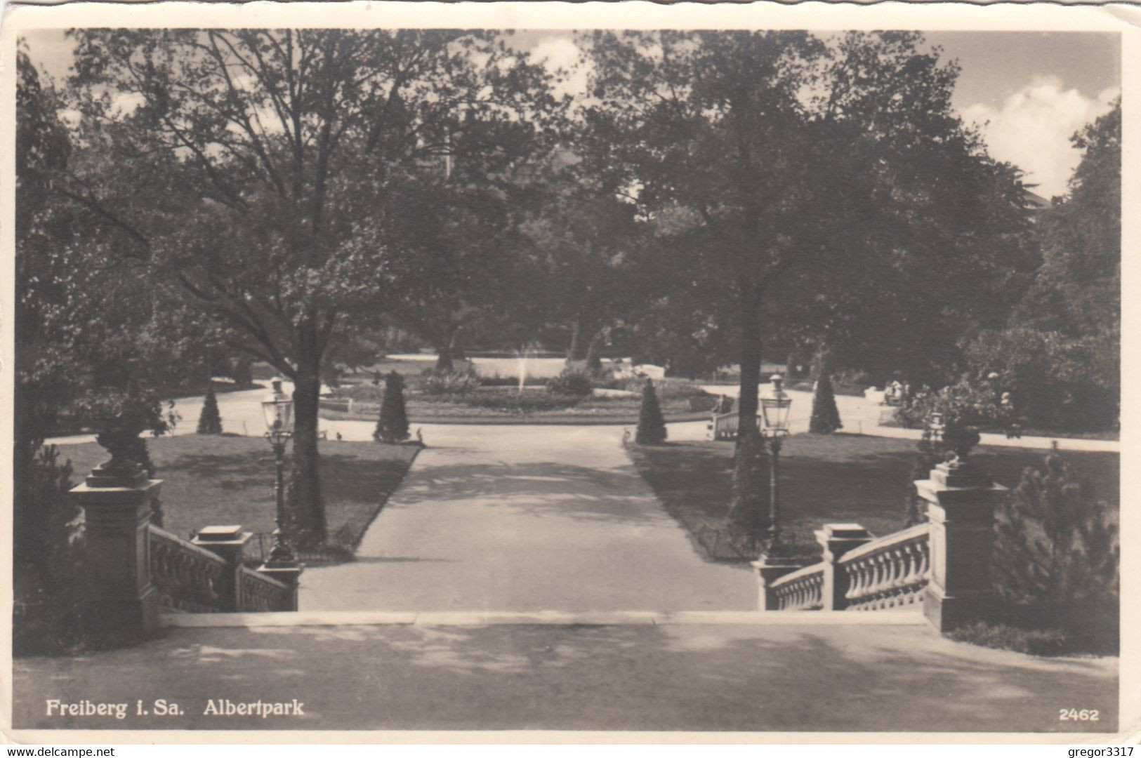 3455) FREIBERG I. Sa. - ALBERTPARK -Stiegen Und Brunnen ALT !! 27.8.1931 - Zoeblitz