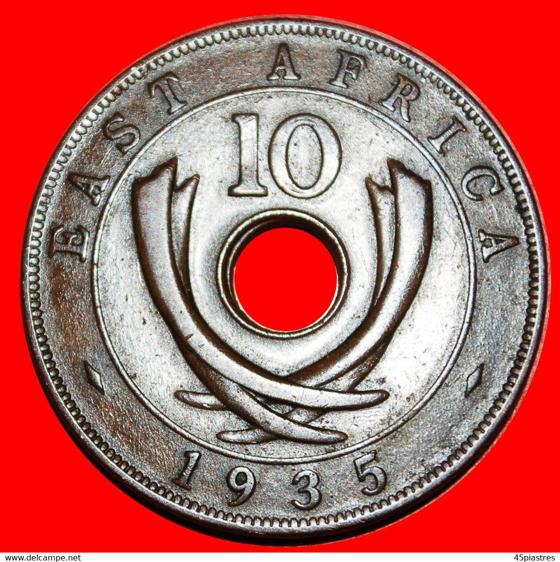 • GREAT BRITAIN (1921-1936): EAST AFRICA ★ 10 CENTS 1935! George V (1911-1936) LOW START ★ NO RESERVE! - Colonie Britannique