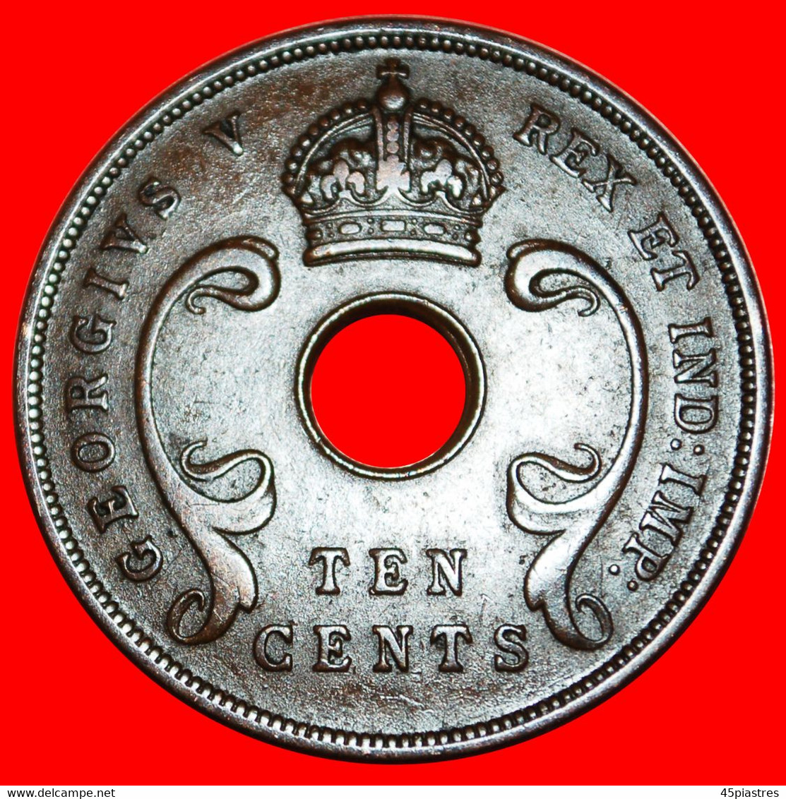 • GREAT BRITAIN (1921-1936): EAST AFRICA ★ 10 CENTS 1935! George V (1911-1936) LOW START ★ NO RESERVE! - British Colony