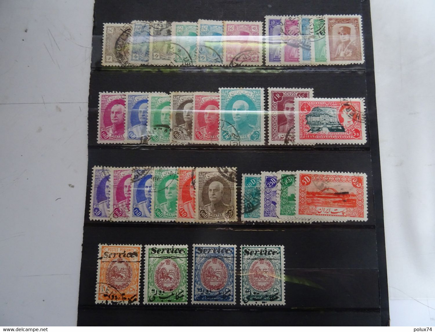 PERSE  Royaume Collection  2 Pages Timbres Anciens - Collections (with Albums)