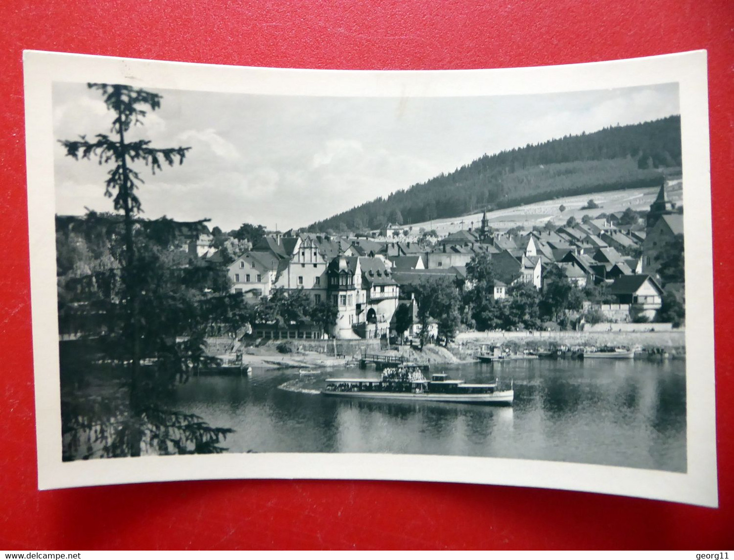 Saalburg 1955 - Saale - Schiff - Kleinformat - DDR Thüringen - Verlag G. Dick - Schleiz