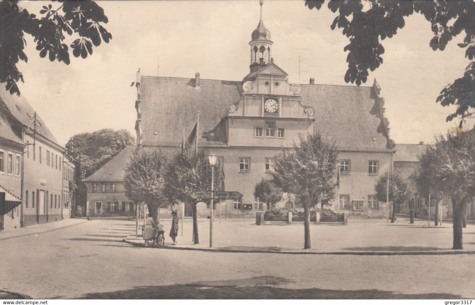 3480) BELGERN / Elbe - Markt - Tolle Sehr Alte AK ! Radfahrerin Und Alte Hinweisschilder - HAUS DETAILS Alt ! - Belgern