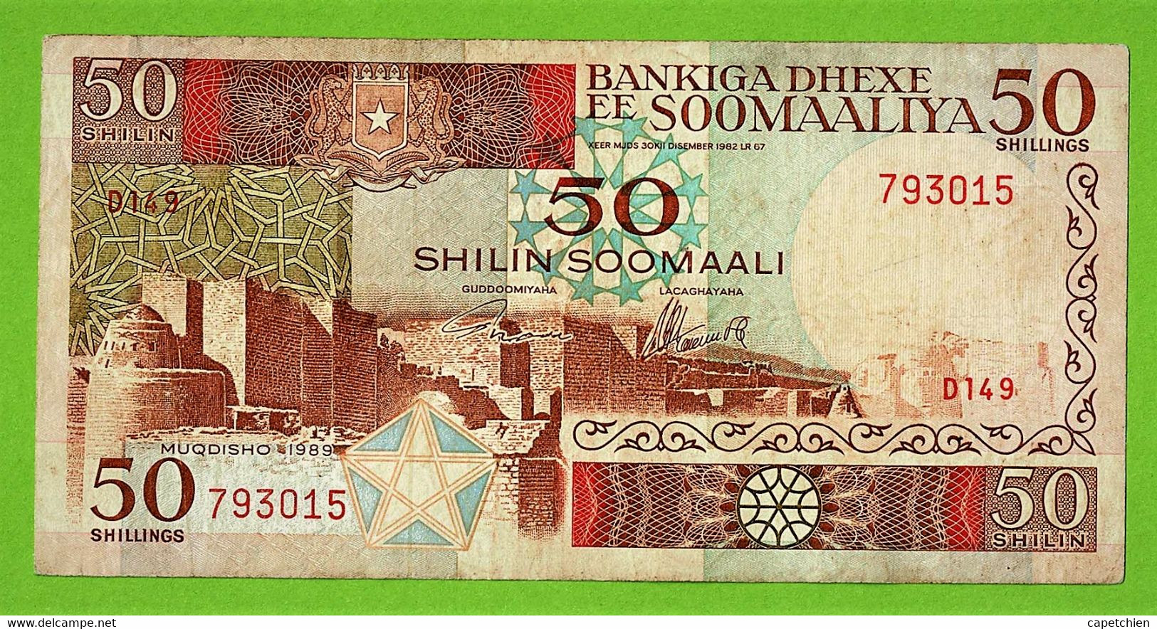 SOMALIE  / 50 SHILIN SOOMAALI / 1989 / ETAT SUP - Somalie