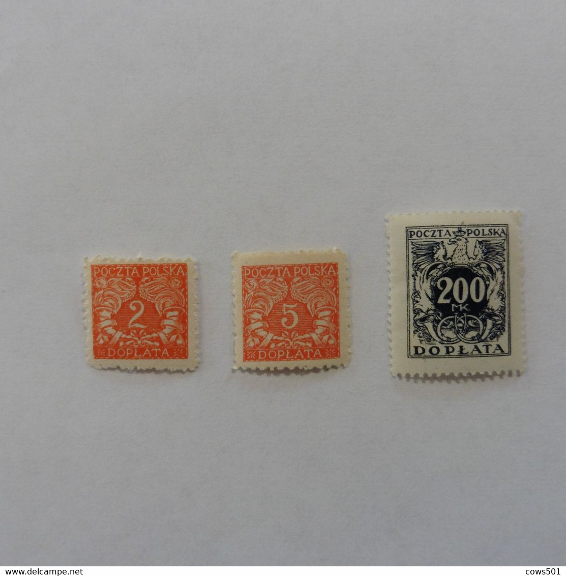 Europe > Pologne :Taxe : 3 Timbres Neufs Charnière - Postage Due