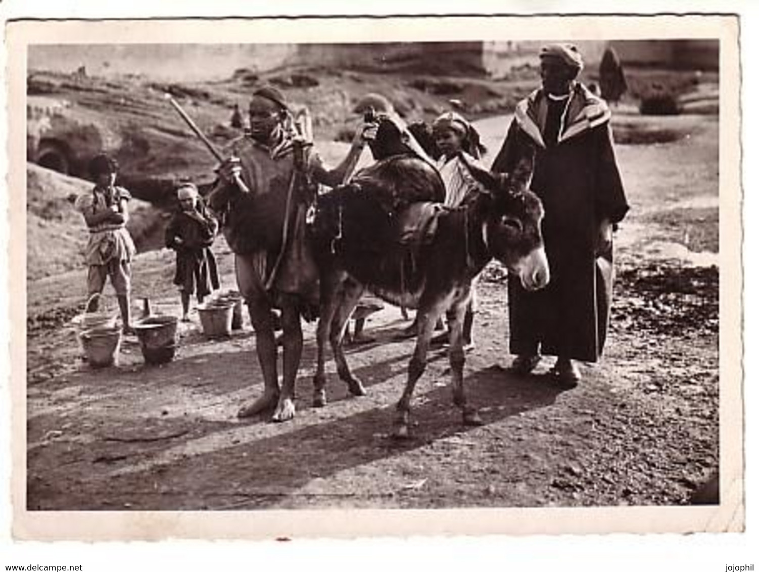 Marrakech - Porteur D'eau - âne - Circulé 1955 - Cim N°291 - Marrakech