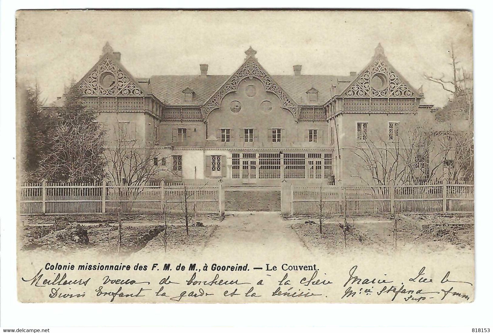 Gooreind Colonie Missionnaire Des F M De M à Gooreind - Le Couvent 1909 - Wuustwezel
