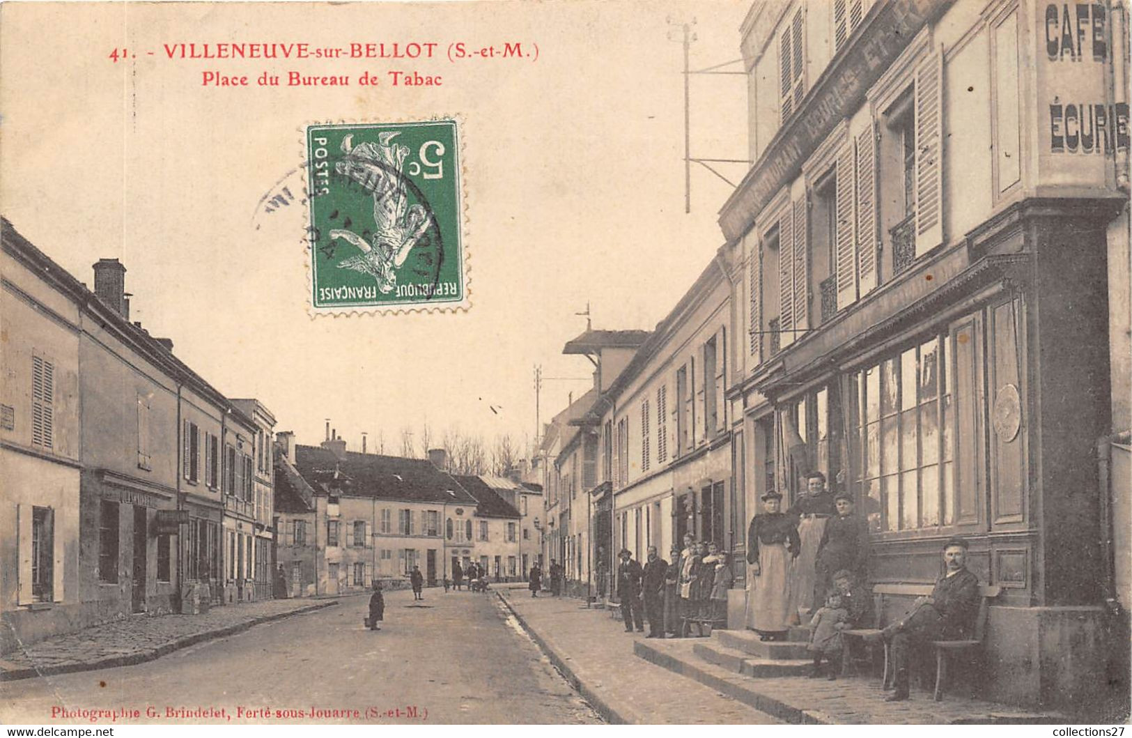 47-VILLENEUVE-SUR-BELLOT- PLACE DU BUREAU DE TABAC - Villeneuve Sur Lot