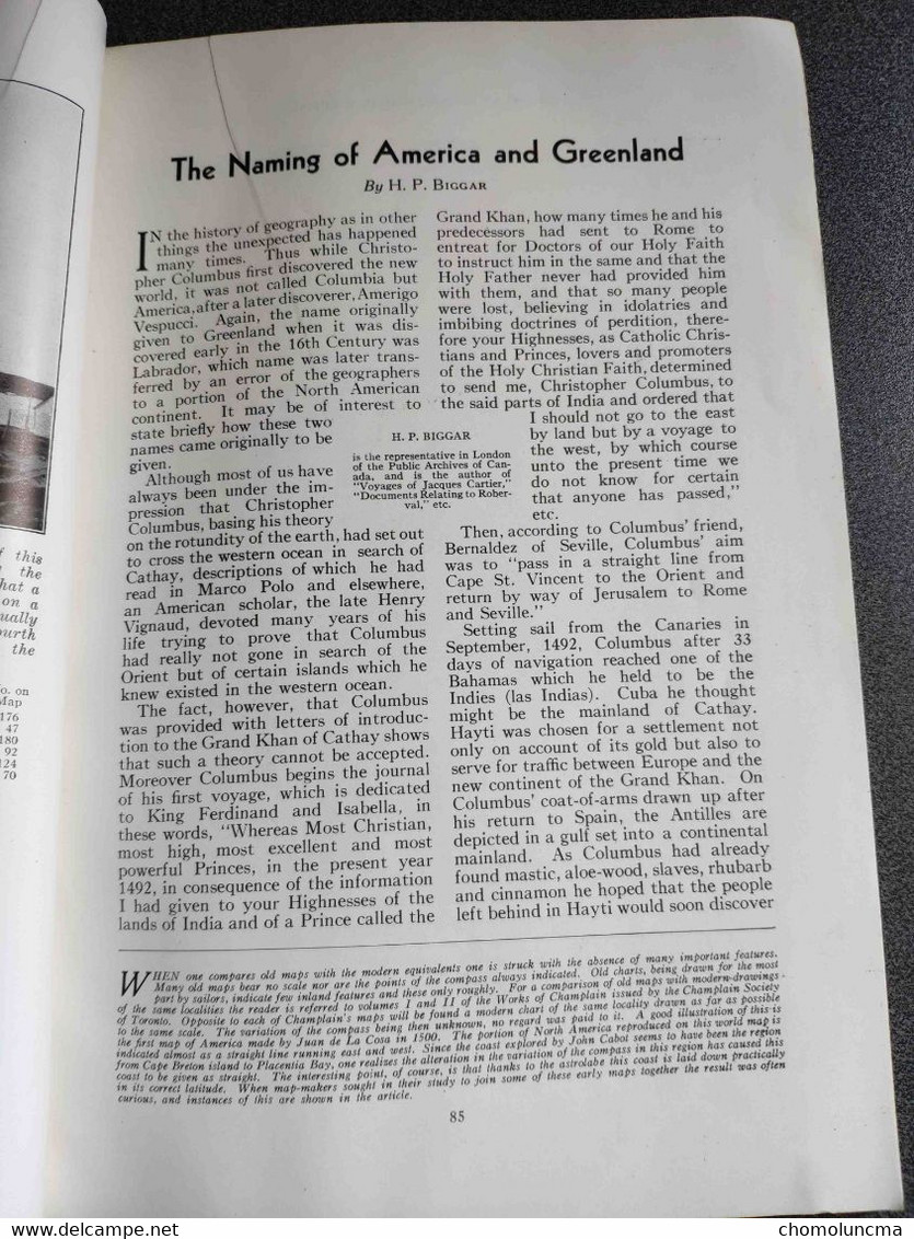 Canadian Geographical 1932 Sable Island Graveyard Of Atlantic The Naming Of America And Greenland Athabaska Sydney Hare - Géographie