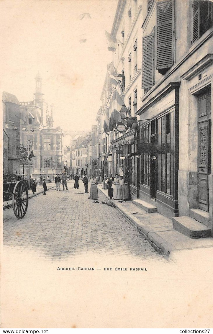 94-ARCEUIL-CACHAN- RUE EMILE-RASPAIL - Arcueil