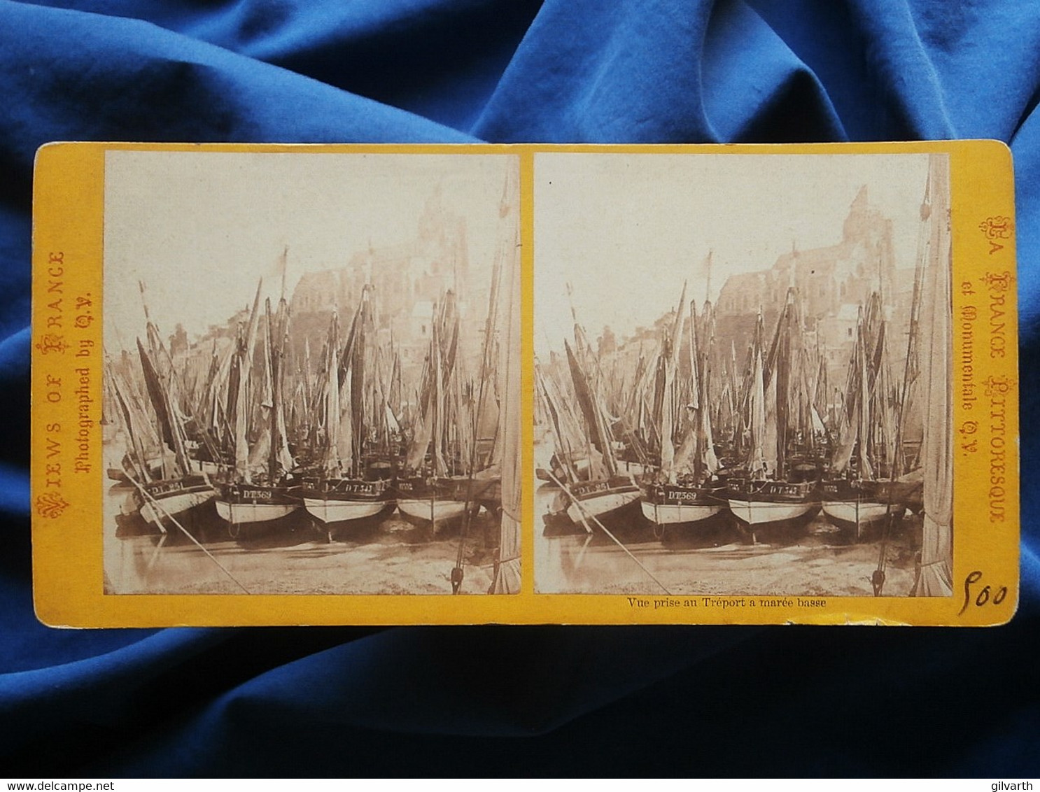 Vue Prise Du Tréport à Marée Basse, Q.V. Stéréo, Circa 1880-90 L544 - Stereo-Photographie