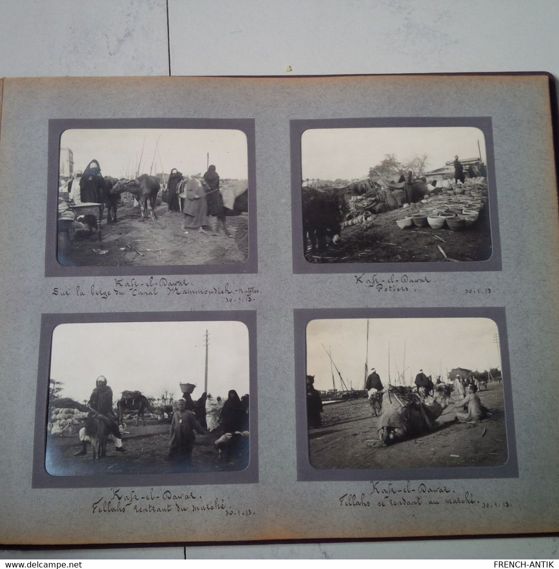 ALBUM PHOTO VOYAGE BATEAU PRINZ REGENT LUITPOLD NAPLES ALEXANDRIE PYRAMIDE HELIOPOLIS KAFR EL DAWWAR 1913