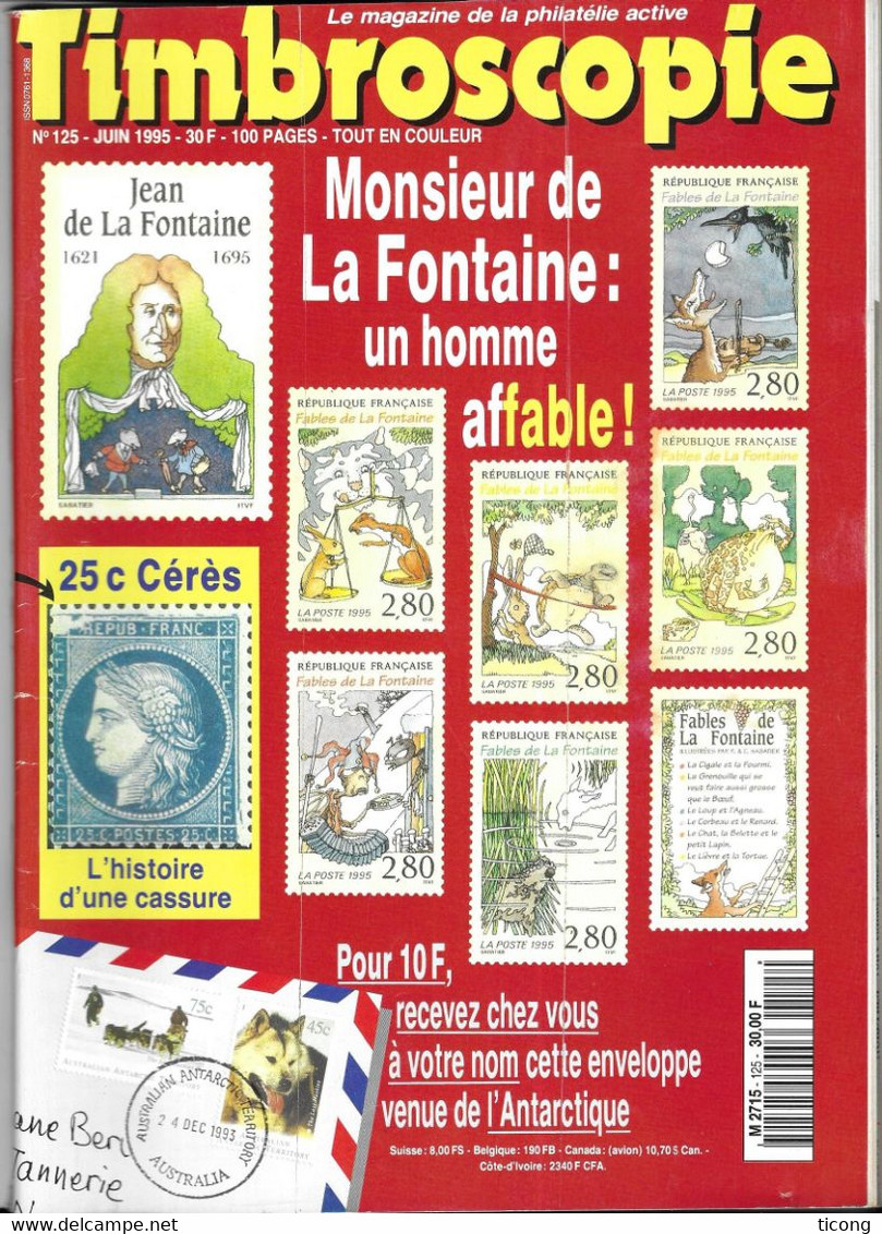 TIMBROSCOPIE - LES FABLES DE LA FONTAINE, TYPE MERSON 1906 21, EMIRATS ARABES UNIS, COURRIER DES DEPORTES DE LA COMMUNE - Français (àpd. 1941)