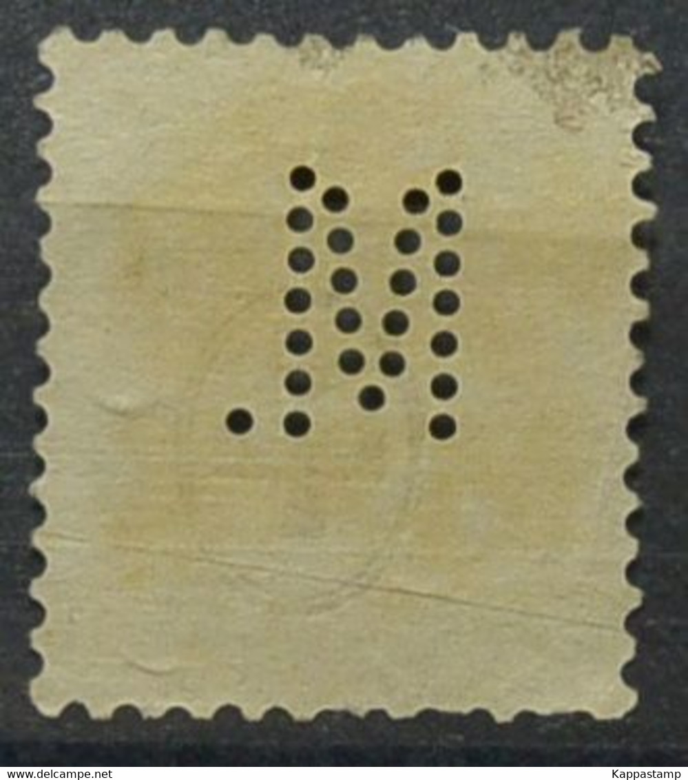 Svizzera 20c Perfin Helveta Alzata(AX125 - Perforadas