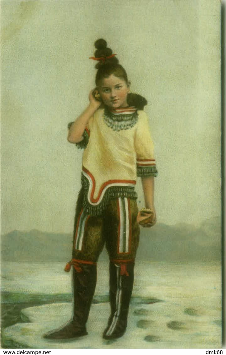 NORGE ( ?? ) EMERET M. & CO.  1900s POSTCARD - GIRL IN TRADITIONAL COSTUME  (BG1251) - Bompard, S.